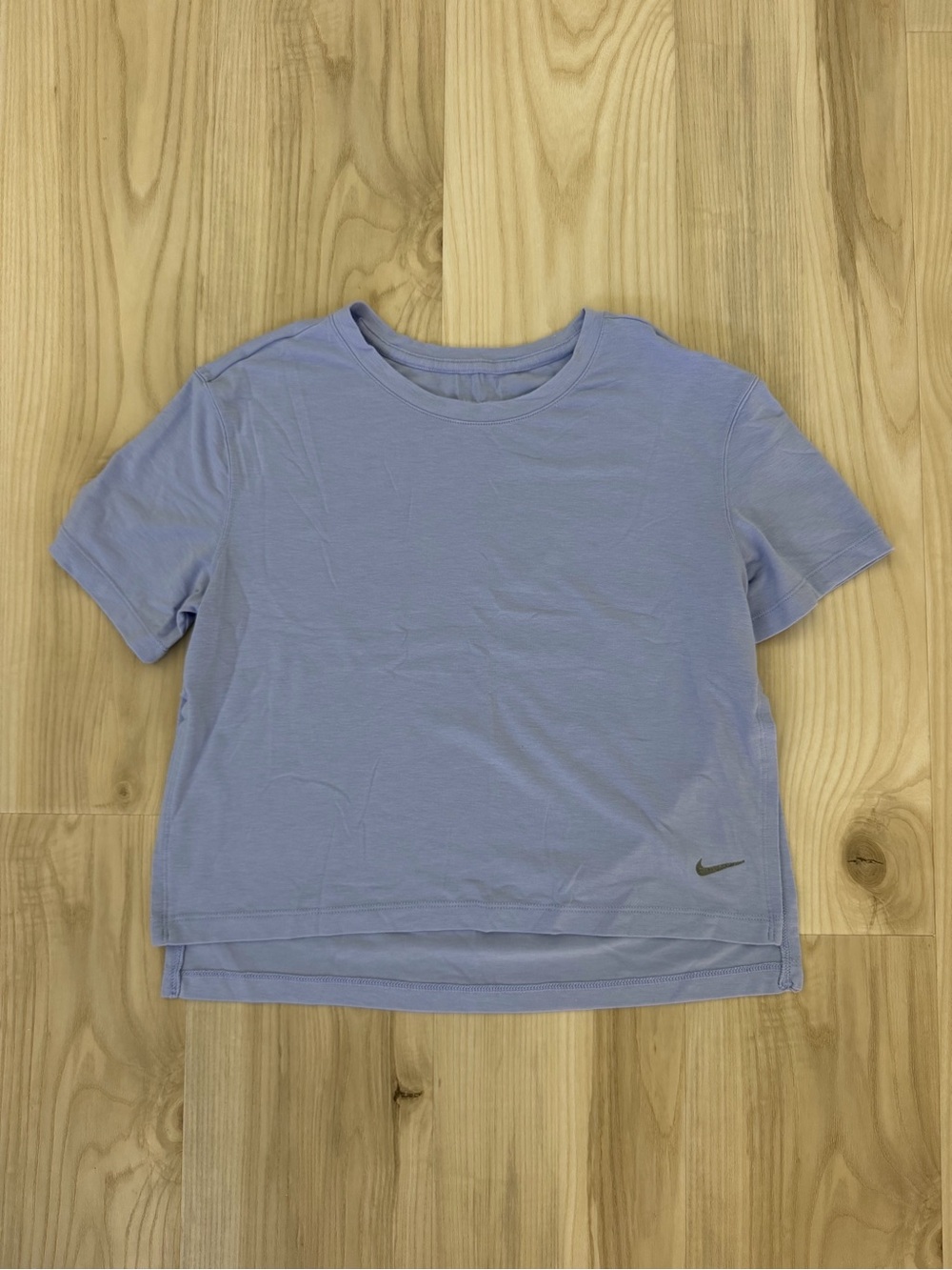 Nike Split Hem Cropped Dri Fit Yoga Top
